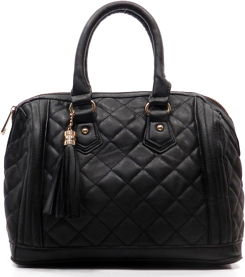 【eL】　Large Boston bag KURT GEIGER LONDON Kensington Boston Drench Quilted Leather